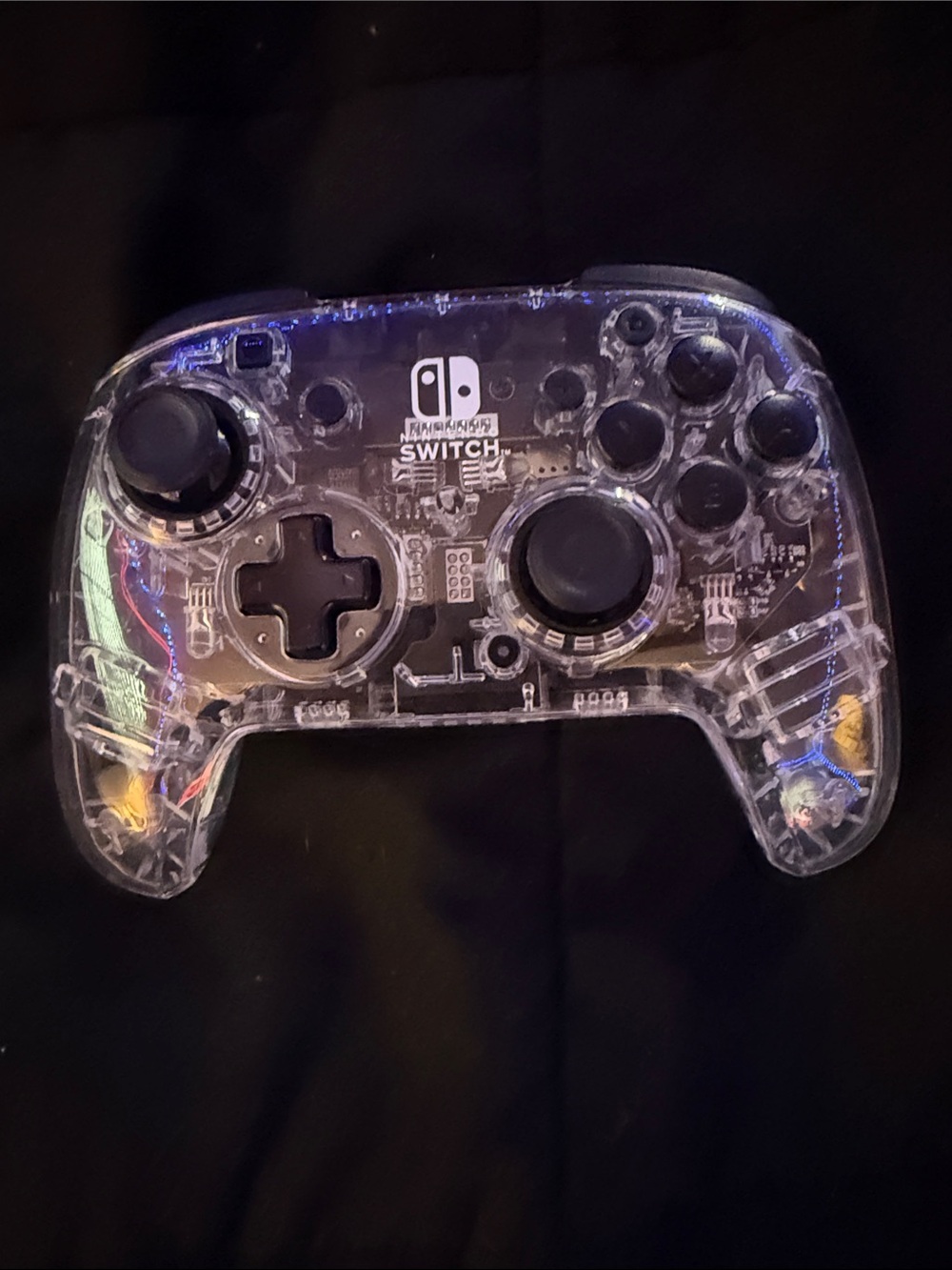 Nintendo Clear Transparent Wired Switch Controller